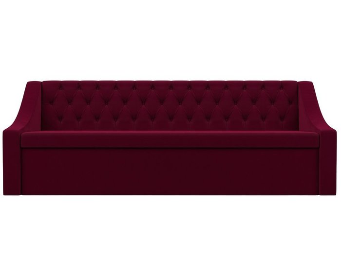 Кухонный прямой диван-кровать Мерлин бордового цвета - купить Прямые диваны по цене 35999.0