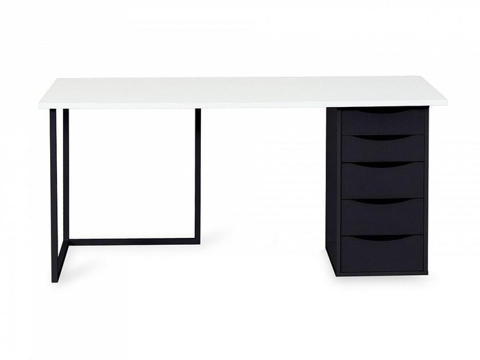 Письменный стол Board с тумбой черного цвета - купить Письменные столы по цене 24800.0