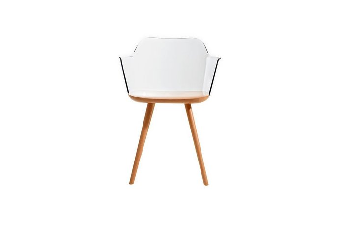 Обеденный стул со спинкой из высококачественного пластика - купить Обеденные стулья по цене 22600.0