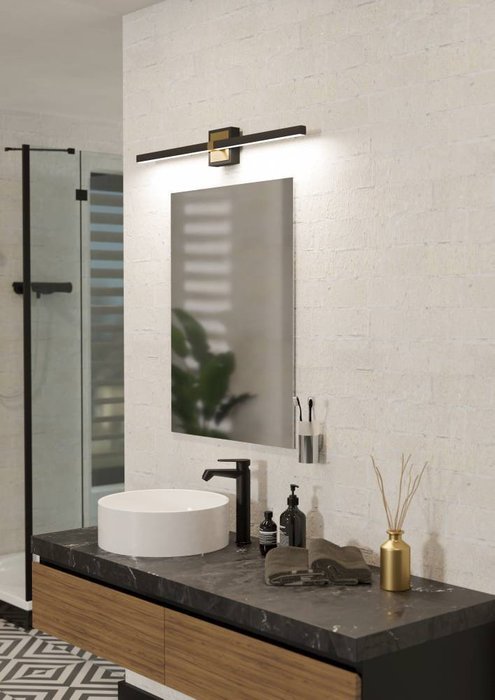 Подсветка для зеркал Peguera 900929 (пластик, цвет белый) - купить Бра и настенные светильники по цене 10990 Подсветка для зеркал Peguera 900929 (пластик, цвет белый) - купить Бра и настенные светильники по цене 10990