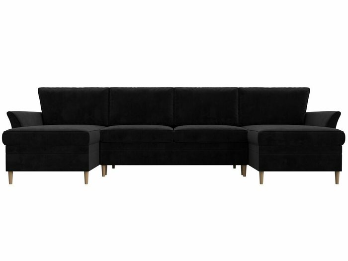 Угловой диван-кровать София черного цвета - купить Угловые диваны по цене 72999.0