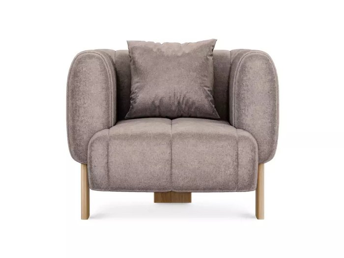 Кресло Cassis коричневого цвета с бежевыми ножками - купить Интерьерные кресла по цене 56250 Кресло Cassis коричневого цвета с бежевыми ножками - купить Интерьерные кресла по цене 56250