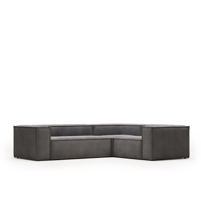 Угловой диван Blok 290х230 серого цвета - лучшие Угловые диваны в INMYROOM