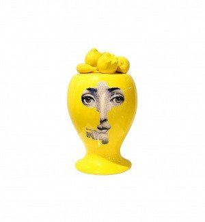 Декоративная ваза с крышкой Raccolto Yellow