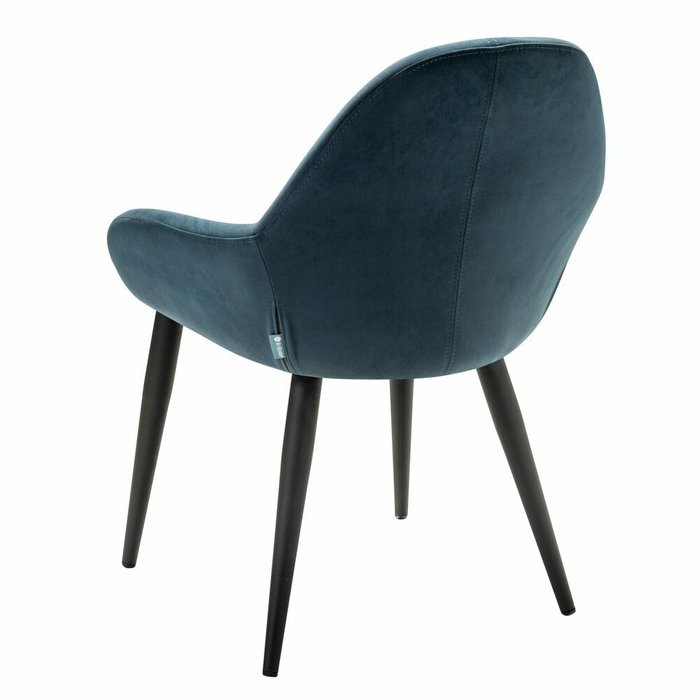 Стул-кресло Kent Diag темно-синего цвета - лучшие Обеденные стулья в INMYROOM