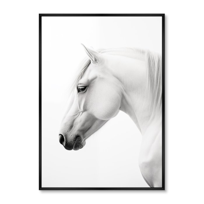 Репродукция картины на холсте Grace of the horses, No 2, 2024г.