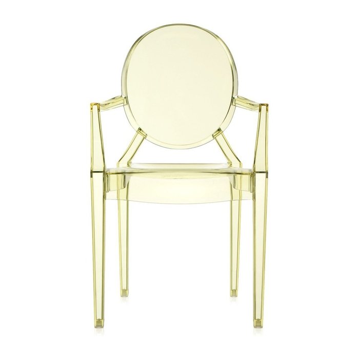Стул Louis Ghost желтого цвета  - купить Обеденные стулья по цене 43973.0