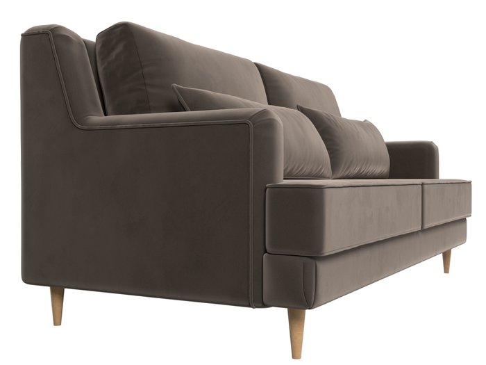 Прямой диван Джерси коричневого цвета - лучшие Прямые диваны в INMYROOM
