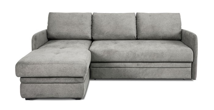 Угловой диван-кровать Флит серого цвета