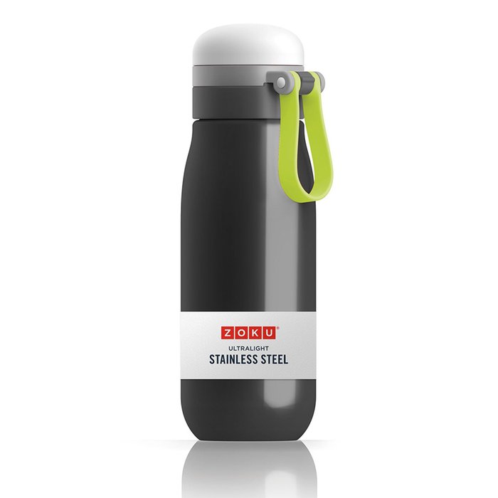 Бутылка вакуумная из нержавеющей стали чёрного цвета - лучшие Емкости для хранения в INMYROOM