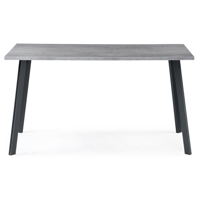 Обеденный стол Тринити Лофт серого цвета на черных ножках - купить Обеденные столы по цене 8320.0