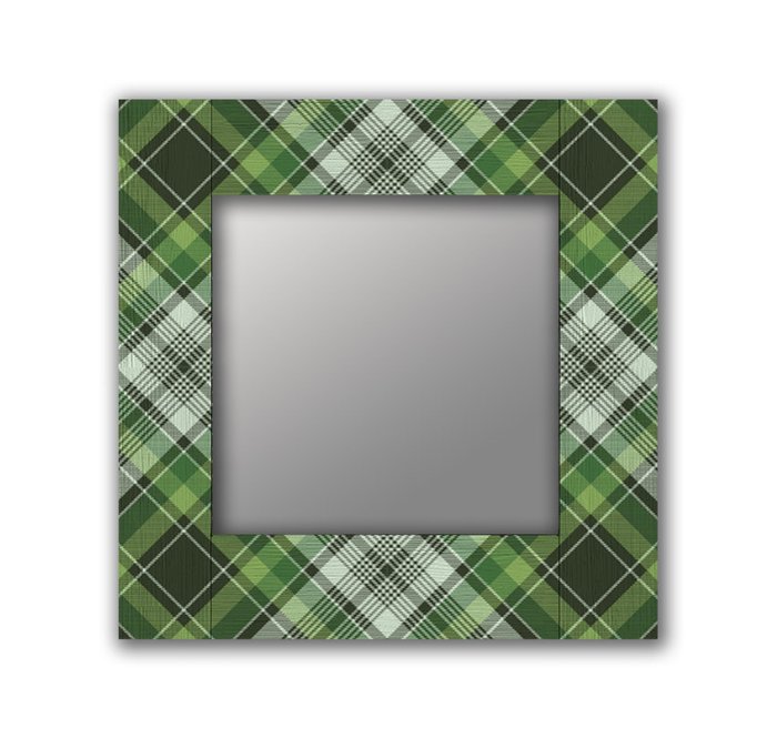 Настенное зеркало Шотландия-3 50х65 зеленого цвета - купить Настенные зеркала по цене 13190.0
