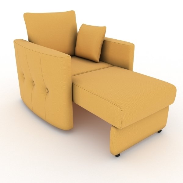 Кресло-кровать Luna желтого цвета - купить Интерьерные кресла по цене 9700.0