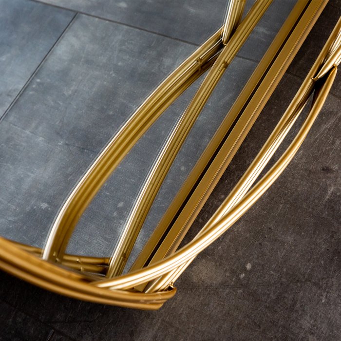 Зеркало настенное Анри золотого цвета - лучшие Настенные зеркала в INMYROOM
