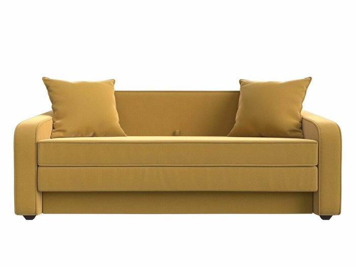 Диван-кровать Лига 013 желтого цвета - купить Прямые диваны по цене 28999.0