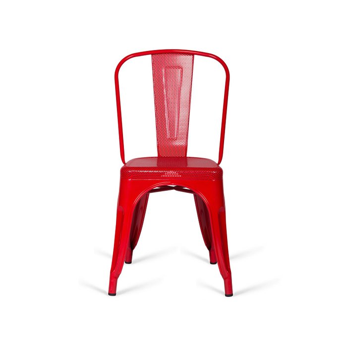 Стул Tolix Marais PP красного цвета - купить Обеденные стулья по цене 5900.0