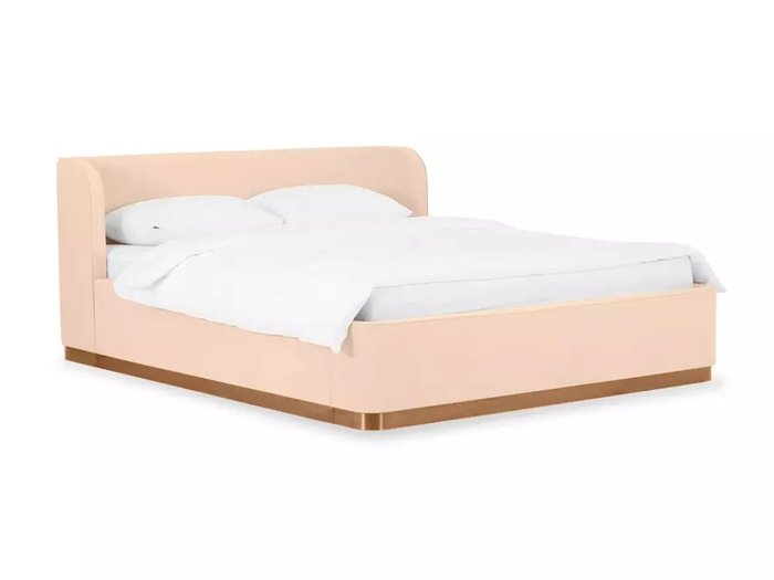 Кровать Vibe 160х200 бежевого цвета с подъемным механизмом - купить Кровати для спальни по цене 121230.0