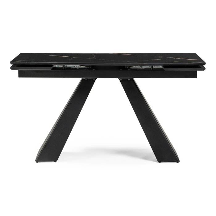 Раскладной обеденный стол Торвальд черного цвета - купить Обеденные столы по цене 50490.0