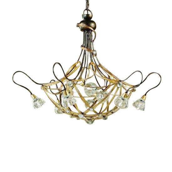 Подвесная люстра MM Lampadari с плафонами из муранского стекла 
