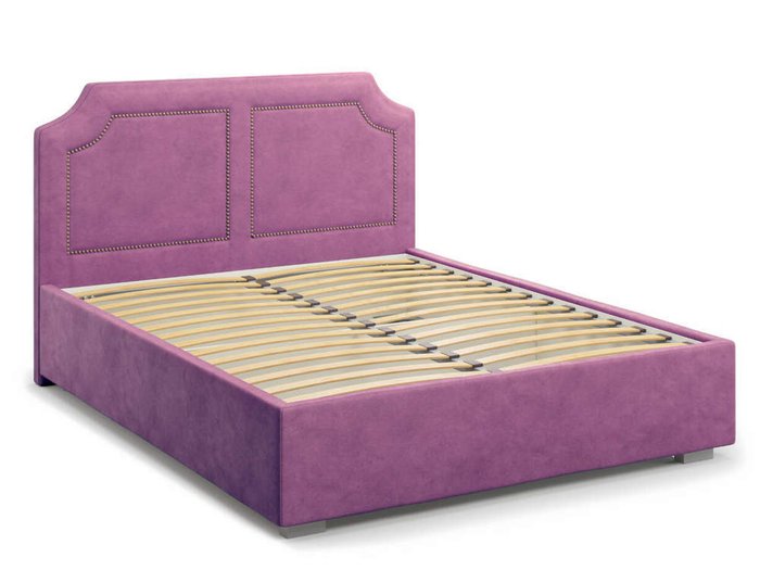 Кровать Lago без подъемного механизма 180х200 фиолетового цвета - лучшие Кровати для спальни в INMYROOM