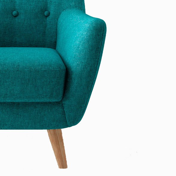 Кресло Picasso сине-зеленого цвета - купить Интерьерные кресла по цене 35490.0