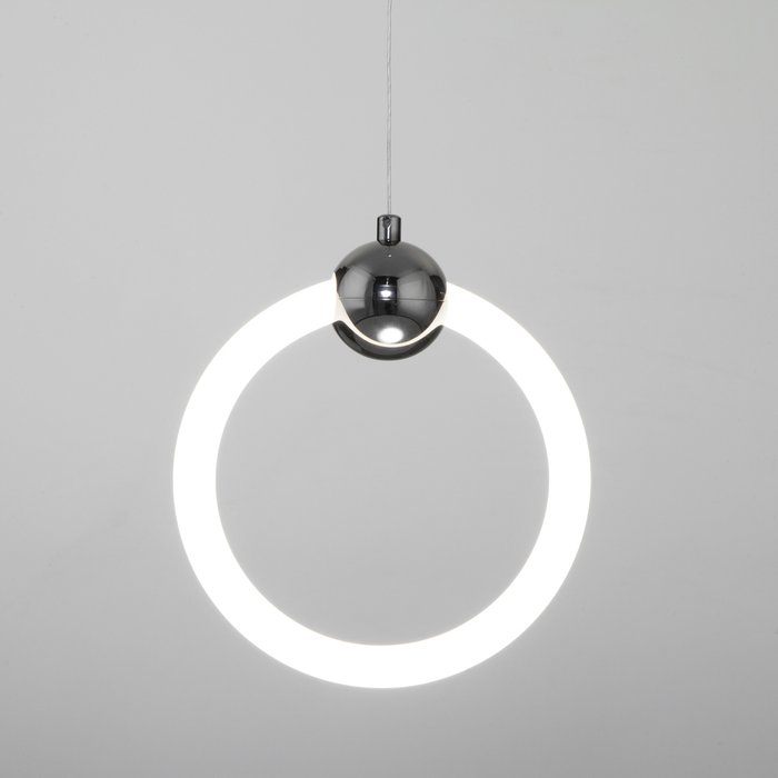 Подвесной светодиодный светильник Rim бело-черного цвета - лучшие Подвесные светильники в INMYROOM