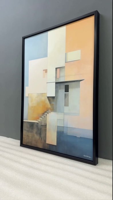 Репродукция картины Buildings, early morning, No 2, 2024г. - лучшие Картины в INMYROOM