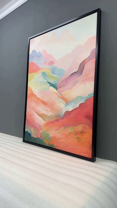 Репродукция картины Landscape collection, The hills, No 1, 2024г. - лучшие Картины в INMYROOM