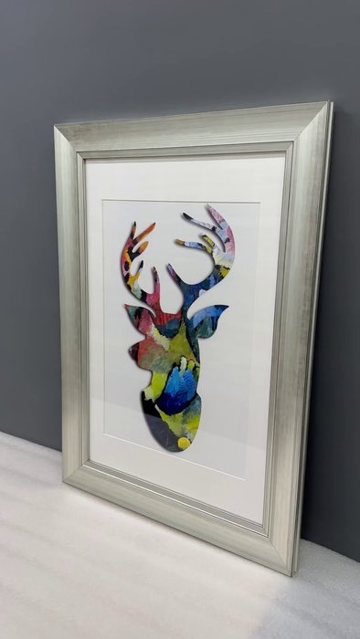 Картина Олень Синий всадник 2016 г. - лучшие Картины в INMYROOM Картина Олень Синий всадник 2016 г. - лучшие Картины в INMYROOM