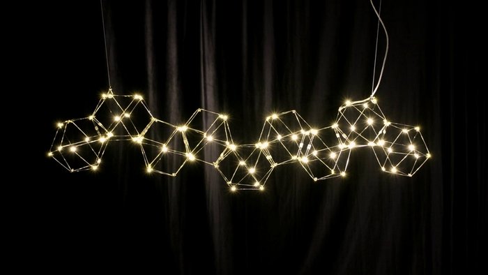 Люстра подвесная Bjork в линию хром без вставок (9) L 140 см - лучшие Подвесные люстры в INMYROOM Люстра подвесная Bjork в линию хром без вставок (9) L 140 см - лучшие Подвесные люстры в INMYROOM