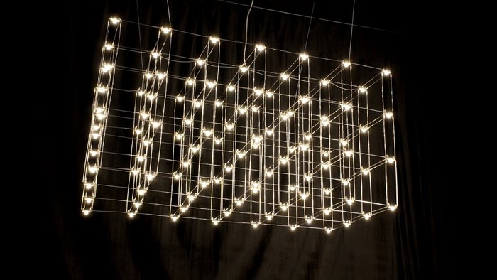 Люстра подвесная Cosmic ячейка 20 х 20 см 120*60*60  золото - лучшие Подвесные люстры в INMYROOM Люстра подвесная Cosmic ячейка 20 х 20 см 120*60*60  золото - лучшие Подвесные люстры в INMYROOM