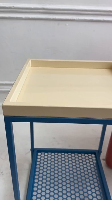 Сервировочный стол Салливан молочно-голубого цвета - лучшие Сервировочные столики в INMYROOM Сервировочный стол Салливан молочно-голубого цвета - лучшие Сервировочные столики в INMYROOM