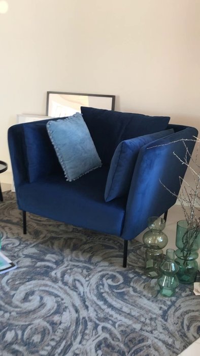 Кресло Copenhagen голубого цвета - лучшие Интерьерные кресла в INMYROOM Кресло Copenhagen голубого цвета - лучшие Интерьерные кресла в INMYROOM