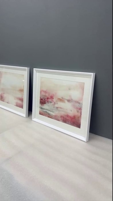 Набор из 2-х репродукций картин в раме The sun in the stormy sky - лучшие Картины в INMYROOM