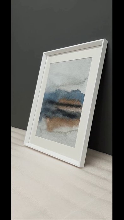 Репродукция картины в раме Lakeside in the morning fog - лучшие Картины в INMYROOM