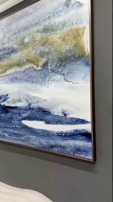 Репродукция картины на холсте Storm waves on the ocean - лучшие Картины в INMYROOM