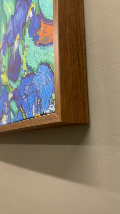 Репродукция картины на холсте Ирисы, 1889г. - лучшие Картины в INMYROOM