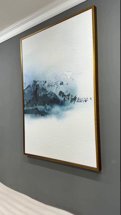 Репродукция картины на холсте Lonely mountain in a Snowstorm, 2021г. - лучшие Картины в INMYROOM Репродукция картины на холсте Lonely mountain in a Snowstorm, 2021г. - лучшие Картины в INMYROOM