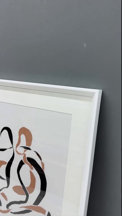 Набор из 2-х репродукций картин в раме Calligraphic love - лучшие Картины в INMYROOM