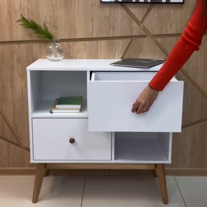 Комод с двумя ящиками белого цвета - лучшие Комоды в INMYROOM