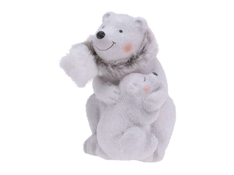 Статуэтка Polar Bear with baby белого цвета 