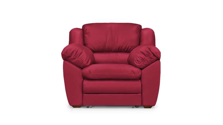 Кресло-кровать Оберон красного цвета