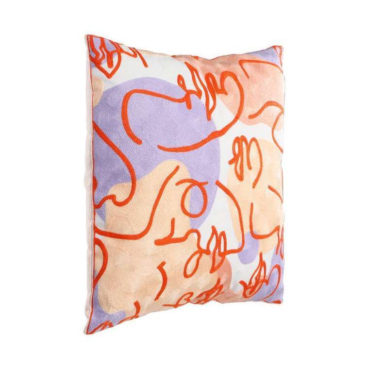 Подушка декоративная Berhala 45х45 светло-розового цвета