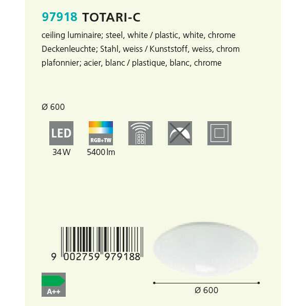 Светильник потолочный Totari-C белого цвета