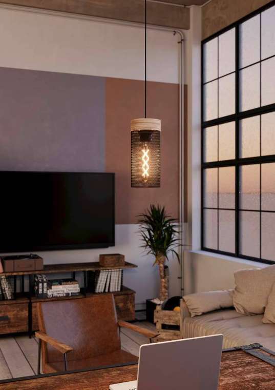 Подвесной светильник Kilnsdale 43833 (металл, цвет черный)