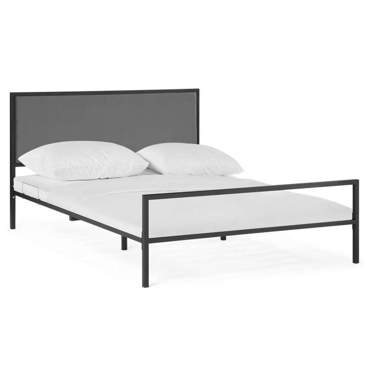Кровать Азет 160х200 серого цвета