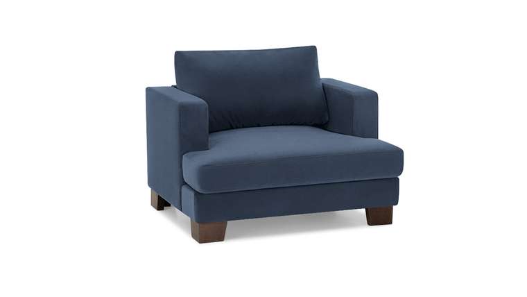 Кресло Марсель синего цвета