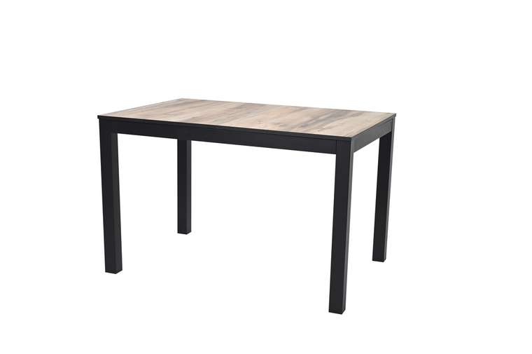 Раздвижной обеденный стол Саен 30 черно-бежевого цвета