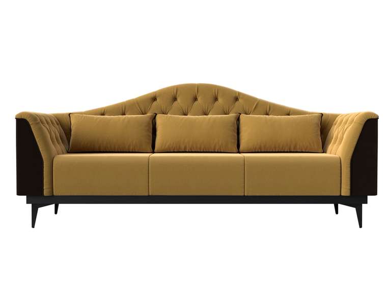 Прямой диван-кровать Флорида желтого цвета