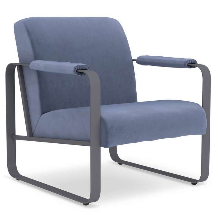 Кресло Blomberg синего цвета